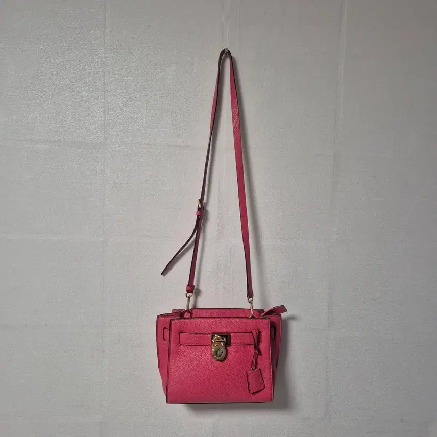 [BUNJANG] Michael Kors Jenny Bag Hot Pink Leather Crossbody / 마이클코어스  제니백 핫핑크