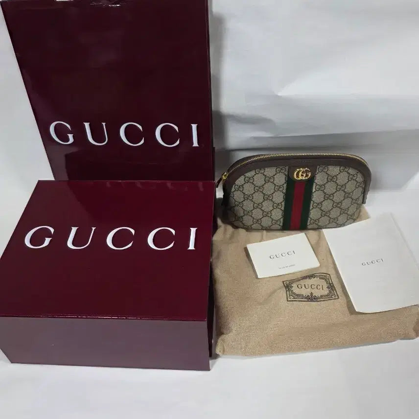 [BUNJANG] Gucci Ophidia Pouch GG Supreme Canvas / 구찌 오피디아 파우치 GG 슈프림
