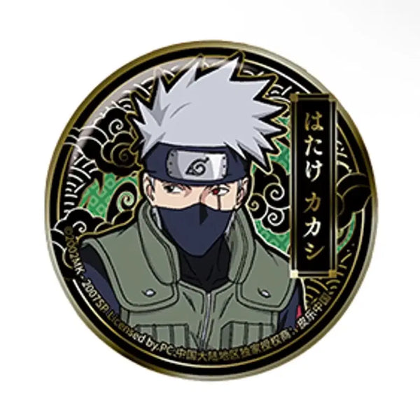 [BUNJANG] Naruto Shippuden Kakashi Hatake Gold Plated Can Badge / 나루토 질풍전 금장 캔뱃지 하타케 카카시 새상품