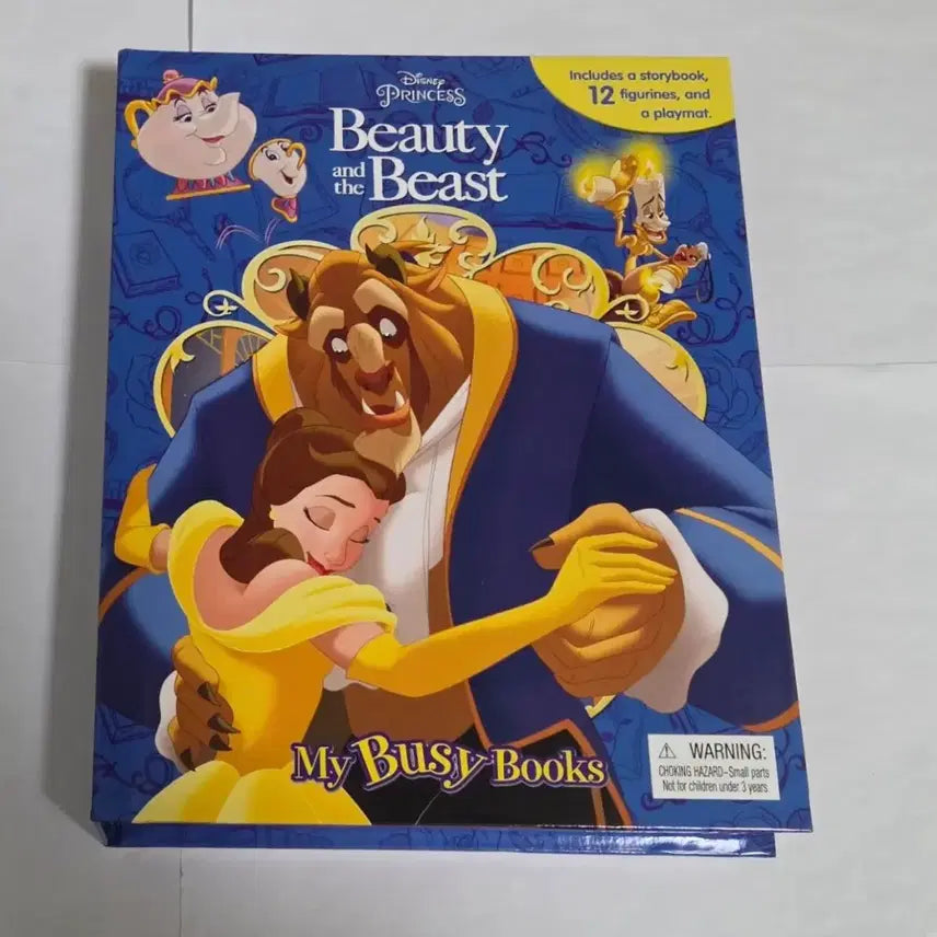 [BUNJANG] Beauty and the Beast Disney Board Book with Figures and Playmat / 미녀와 야수 비지북 도서 서적 디즈니