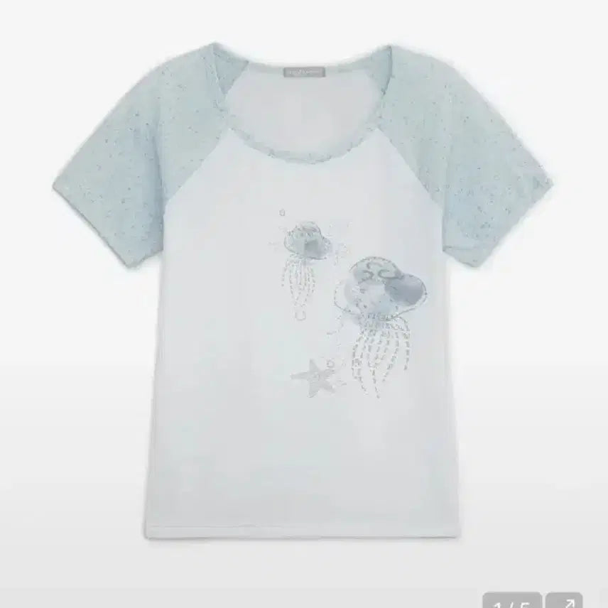 [BUNJANG] Hug Your Skin Jellyfish Linker Tee / 허그유어스킨 젤리피쉬 링커티