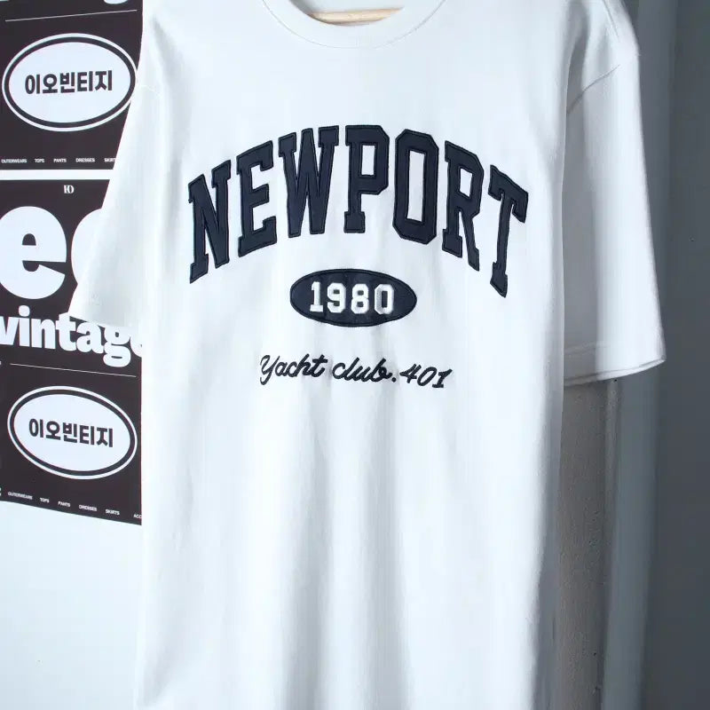 [BUNJANG] SPAO Big Logo T-Shirt White Old School / (S-M) 스파오 반팔 티셔츠 빅로고 화이트 올드스쿨-H37113