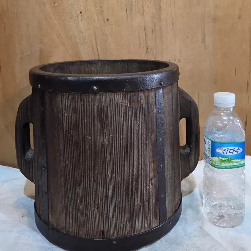 [BUNJANG] Japanese Colonial Period 10 Liter Small Wooden Cask / 일제강점기 10리터 소형 나무 말통