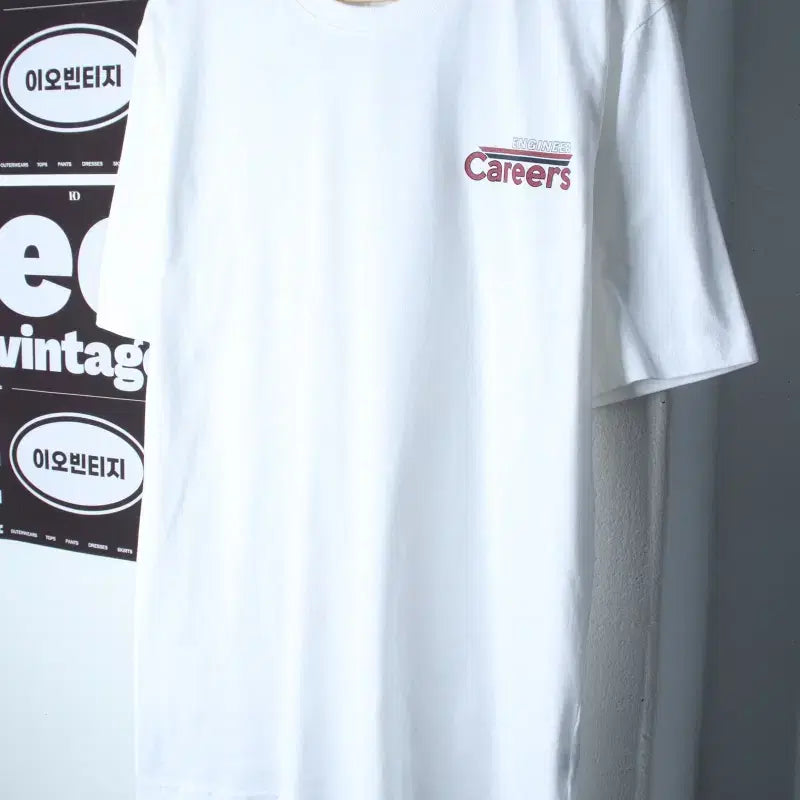 [BUNJANG] Gosh Studio T-Shirt Printing White XL / (XL) 고쉬 스튜디오 반팔 티셔츠 새상품 프린팅 화이트-H37125
