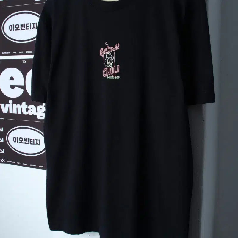 [BUNJANG] Zara x The Simpsons Collaboration Neon Sign Short Sleeve T-Shirt / (L-XL) 자라 반팔 티셔츠 심슨 협업 네온사인 한정판-H37127