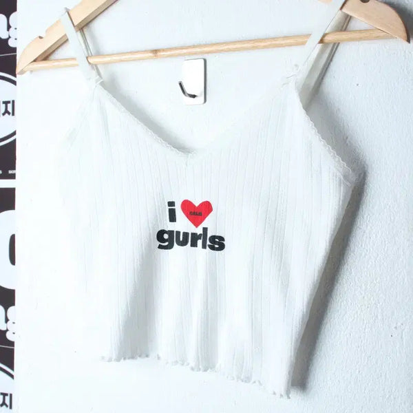 [BUNJANG] W(F) As If Call Short Sleeve Sleeveless Crop T-shirt White / W(F) 애즈이프캘리 반팔 티셔츠 민소매 나시 크롭 화이트-H37135