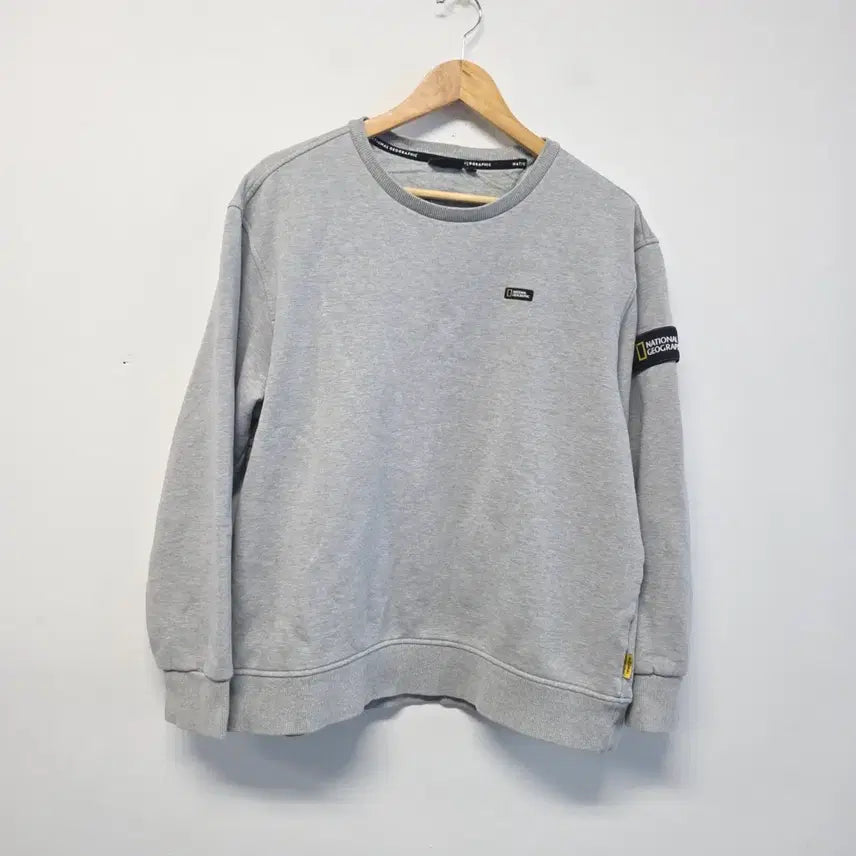 [BUNJANG] National Geographic Grey Sweatshirt XXL / 내셔널지오그래픽 그레이 맨투맨 XXL