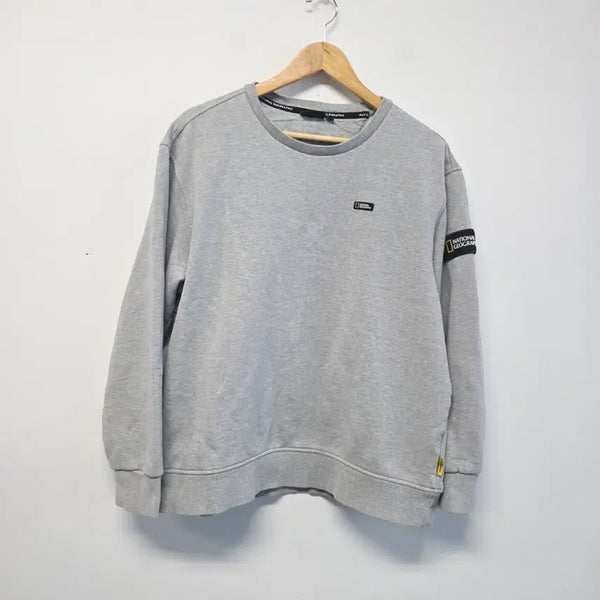 [BUNJANG] National Geographic Grey Sweatshirt XXL / 내셔널지오그래픽 그레이 맨투맨 XXL