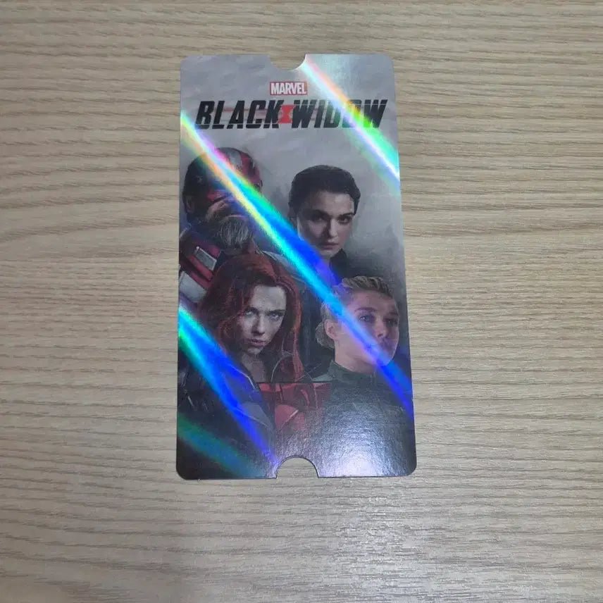 [BUNJANG] Marvel Black Widow Holographic Card / 마블 블랙 위도우 홀로그램 카드
