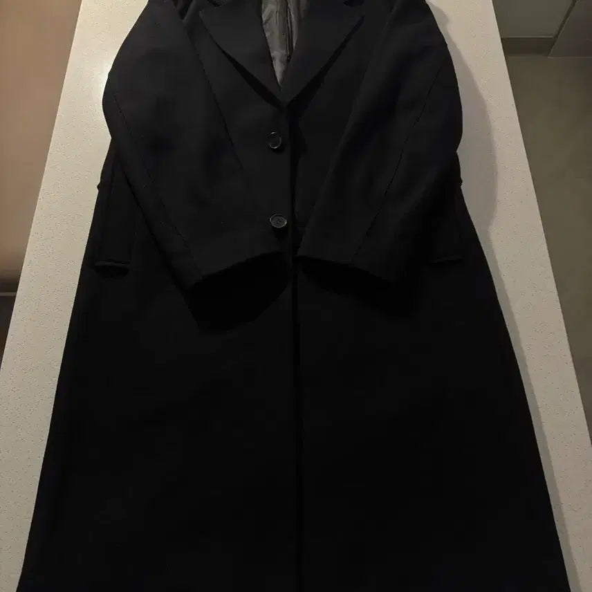 [BUNJANG] PLÁC jeans Loose Fit Robe Coat Black / (S) (95~100) 플랙진 루즈핏 로브 코트 블랙