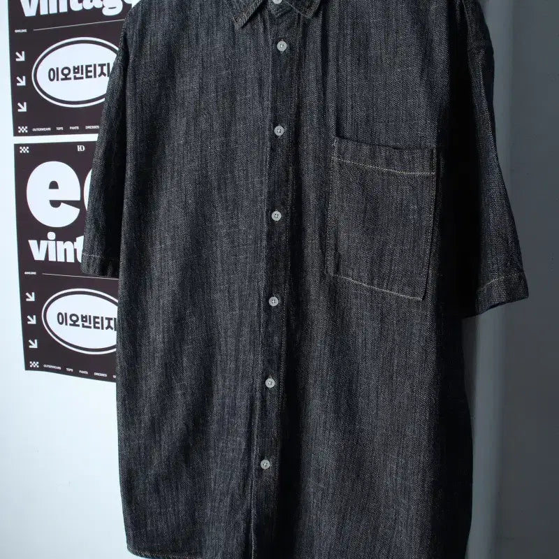[BUNJANG] Urban Dress Short Sleeve Collar T-Shirt Shirt / (XL-2XL) 어반드레스 반팔 카라 티셔츠 셔츠 남방-H37145