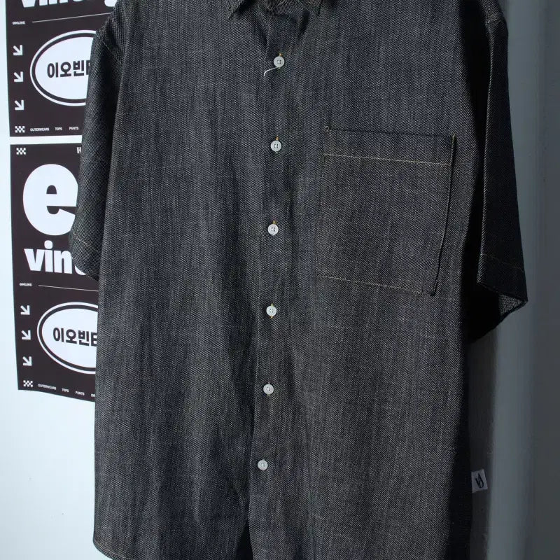 [BUNJANG] Urban Dress Short Sleeve Collar T-Shirt Shirt / (L-XL) 어반드레스 반팔 카라 티셔츠 새상품 셔츠 남방-H37148