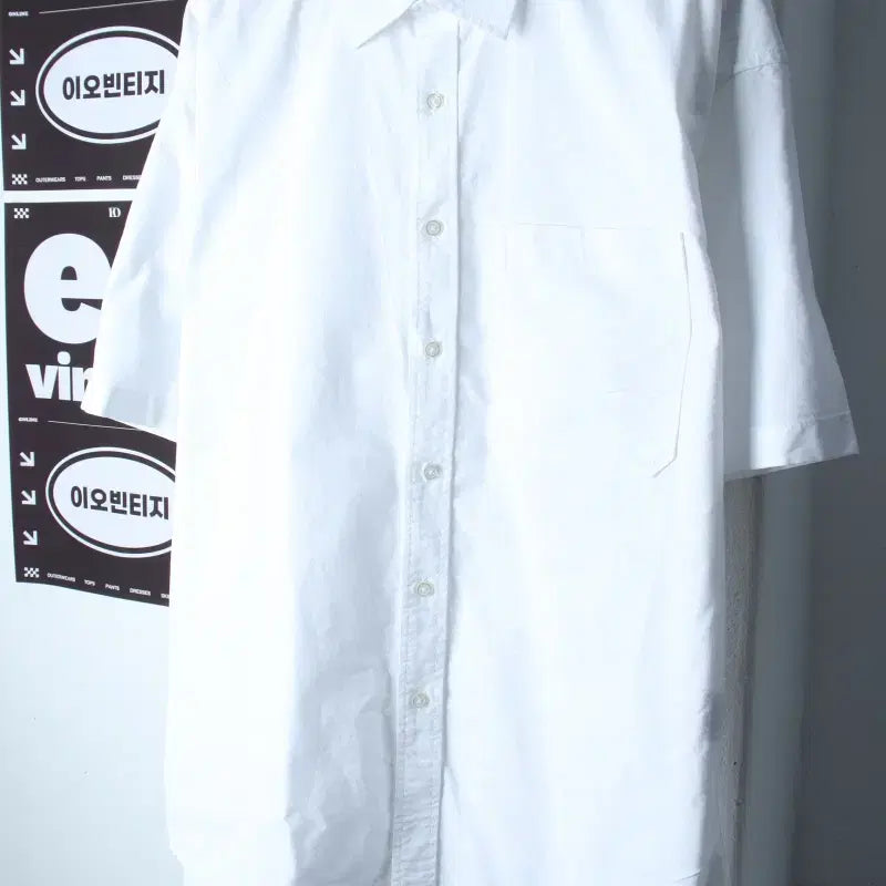 [BUNJANG] SPAO Oxford Short-Sleeve Polo T-Shirt L-XL / (L-XL) 스파오 반팔 카라 티셔츠 셔츠 남방 옥스퍼드-H37149