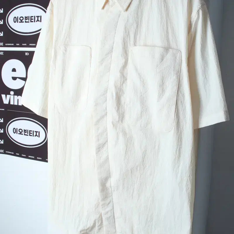 [BUNJANG] Saturday of Us Short Sleeve Collared T-Shirt / (L-XL) 세러데이오브어스 반팔 카라 티셔츠 새상품 셔츠-H37154