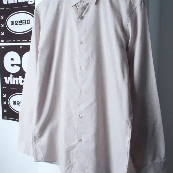 [BUNJANG] Mind Bridge Plain Grey Shirt / (M-L) 마인드브릿지 셔츠 남방 무지 그레이 아메카지-H37161