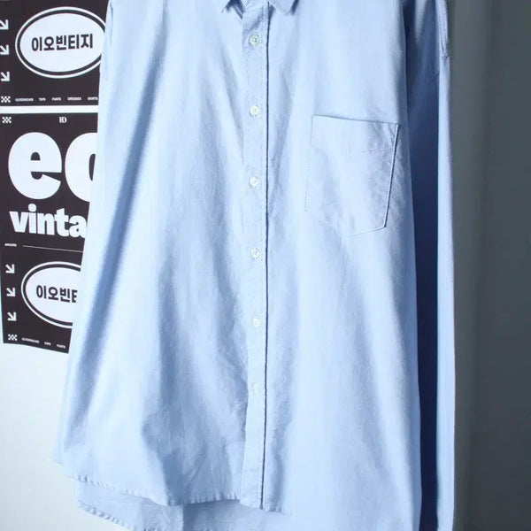 [BUNJANG] Take Easy Shirt Light Blue Plain Amekaji / (S-L) 테이크이지 셔츠 남방 연블루 무지 소라 아메카지-H37162