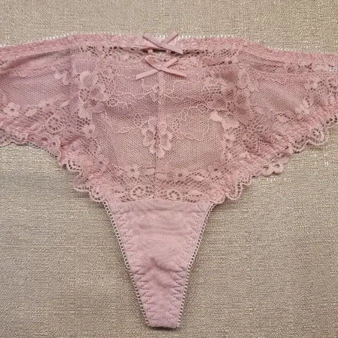 [BUNJANG] Lace Pink Lingerie Set (New) / 레이스 핑크 속옷(새상품) 90