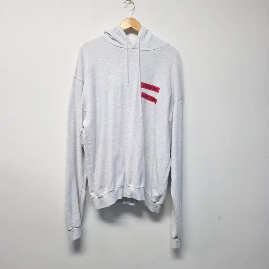 [BUNJANG] ONA Grey Printing Oversized Hoodie L / ONA 그레이 프린팅 후드티 L사이즈 오버핏110