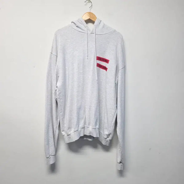 [BUNJANG] ONA Grey Printing Oversized Hoodie L / ONA 그레이 프린팅 후드티 L사이즈 오버핏110