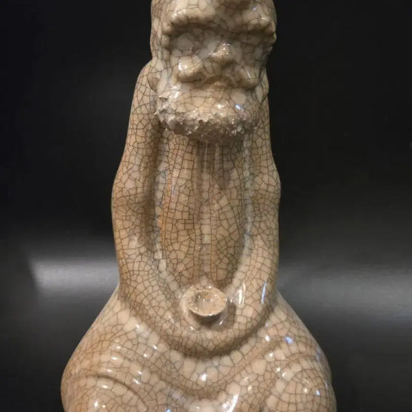 [BUNJANG] Goryeo Celadon Gilt-Silver Wire Line Daruma Seated Statue / 가요 금사철선 달마대사  좌상