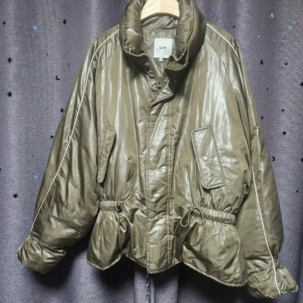 [BUNJANG] SJYP Puffer Padding Jumper Khaki S / 한섬 SJYP 푸퍼 패딩 점퍼  카키-S