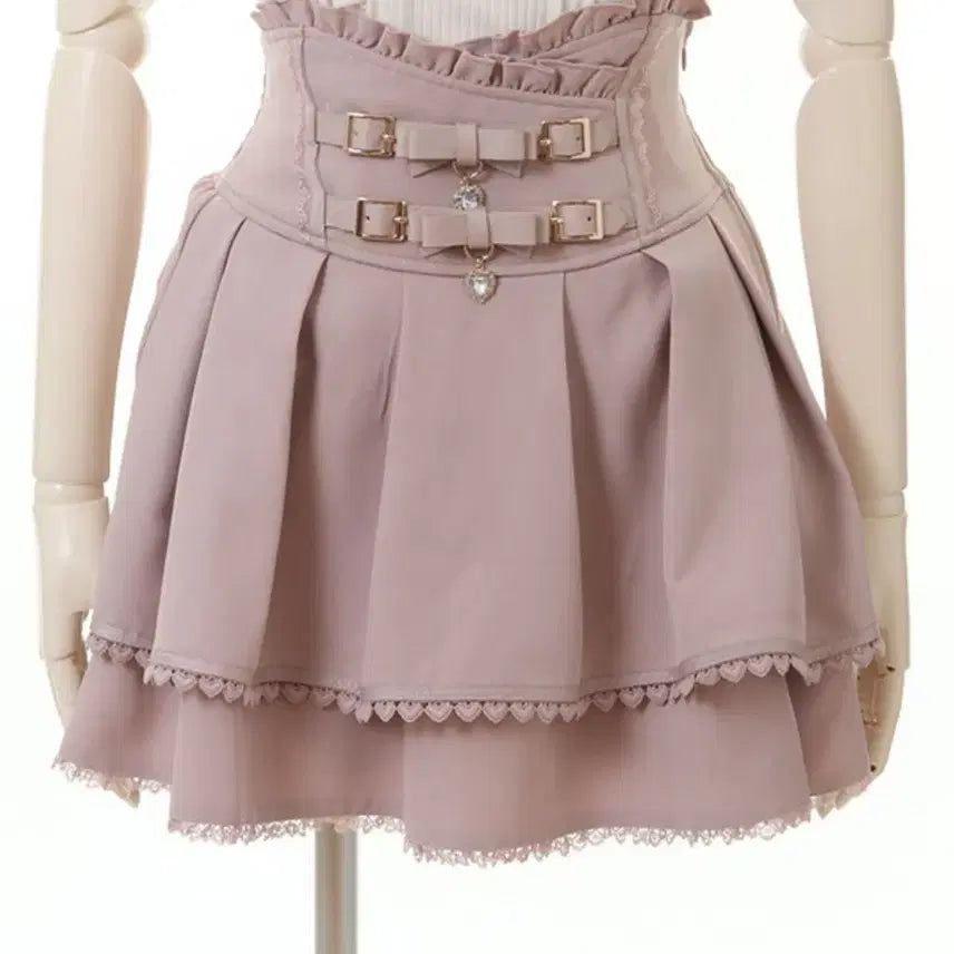 [BUNJANG] Lizlisa Double Belt Skirt / 리즈리사 2연벨 스커트 정품 O 양산형 양지뢰