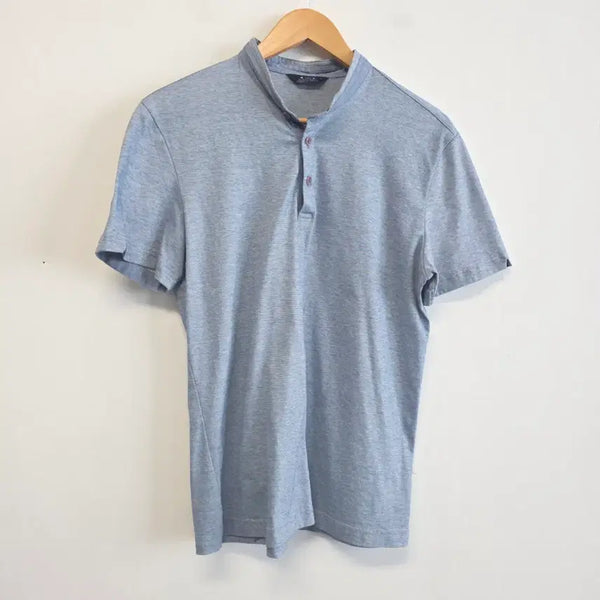 [BUNJANG] Austin Reed Short Sleeve Polo Shirt Blue / 아오스틴 리드  반팔 카라티 100