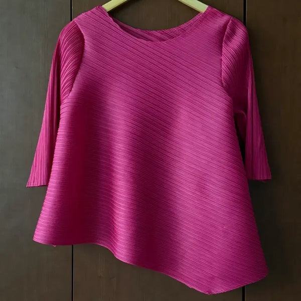 [BUNJANG] Pleated Pink Top / 플리츠 핑크 탑
