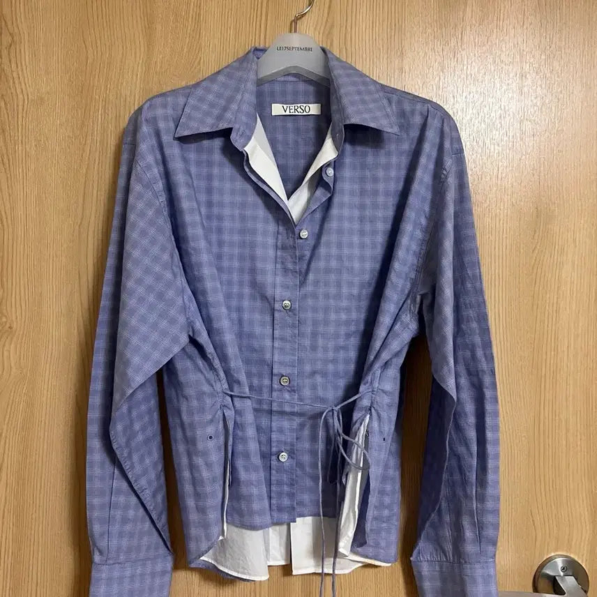 [BUNJANG] Verso Layered Check Shirt / Verso 베르소 레이어드 체크 셔츠