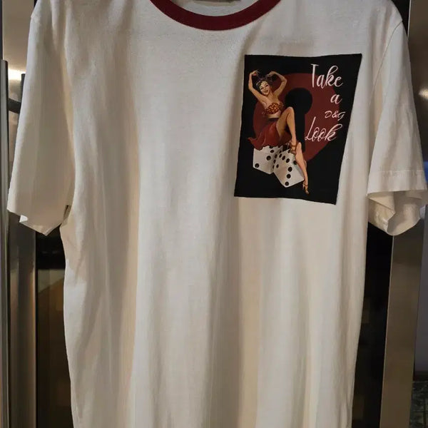[BUNJANG] Dolce & Gabbana Graphic Print T-Shirt Size 52 / 돌체앤가바나 그래픽 티셔츠 52사이즈입니다.