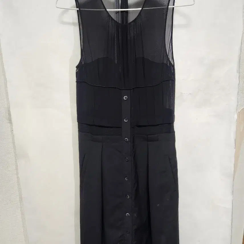 [BUNJANG] MORRISSEY Black See-through Silk Dress / MORRISSEY  블랙 시스루 실크 원피스