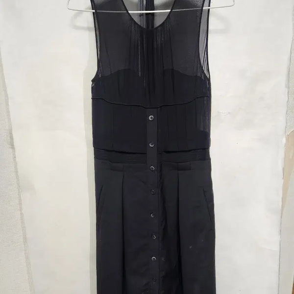 [BUNJANG] MORRISSEY Black See-through Silk Dress / MORRISSEY  블랙 시스루 실크 원피스