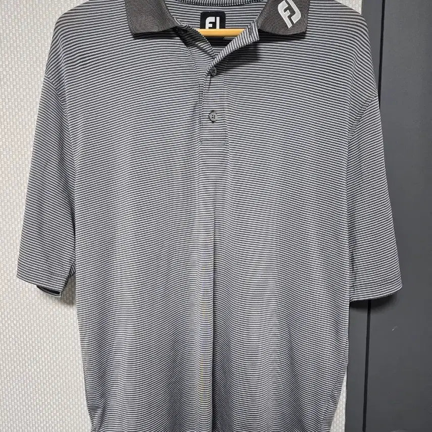 [BUNJANG] FootJoy Men's Golf Polo Shirt M Stripe Pattern / 풋조이 남성용 골프복