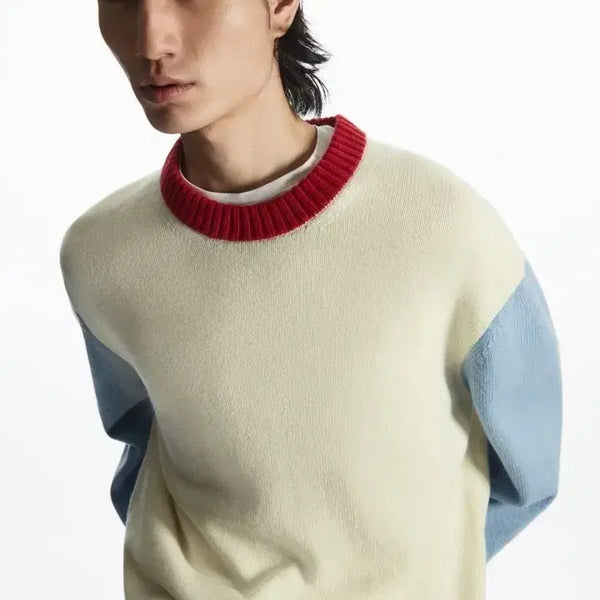 [BUNJANG] COS Relaxed Fit Colorblock Sweater - Size S / 코스 릴렉스드핏 컬러블록 스웨터 S