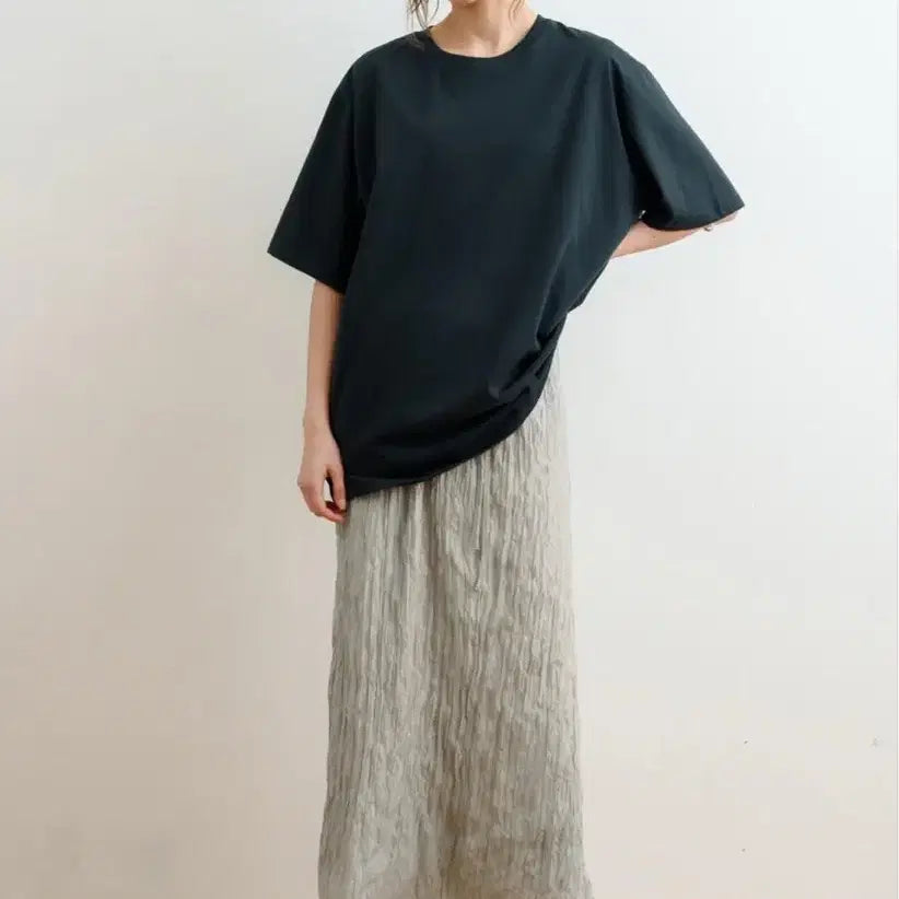 [BUNJANG] Unedit Crinkle Skirt / 언에디트 크링클 스커트