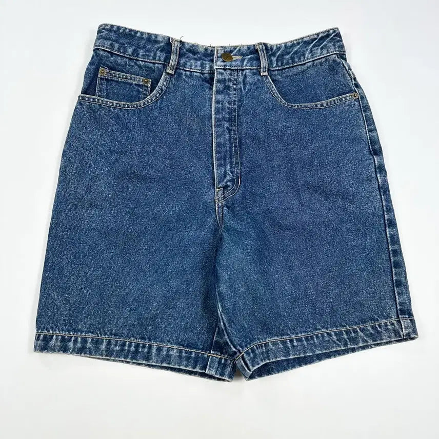 [BUNJANG] EDWIN Women's Minimalist Denim Shorts Dark Blue / (28) EDWIN 에드윈 여성 미니멀 데님 반바지 진청