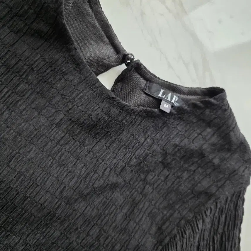 [BUNJANG] LAP Black Shirring Dress M / [정품] LAP 블랙 셔링 원피스 M