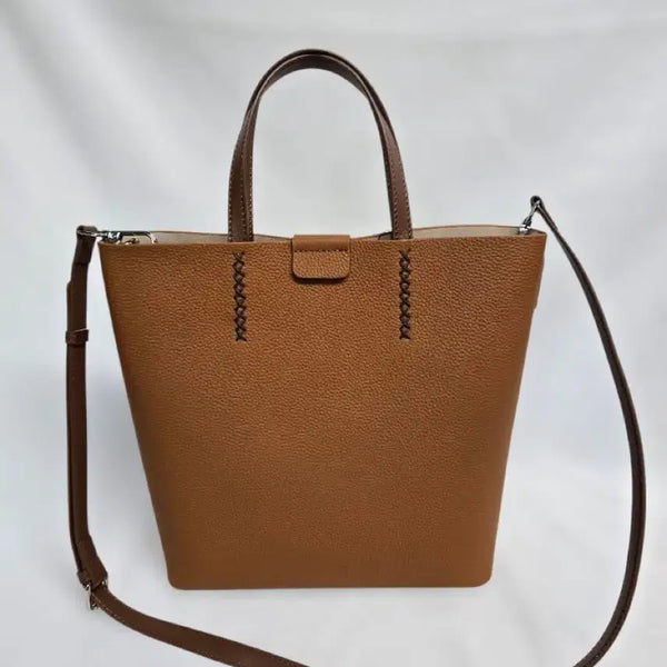 [BUNJANG] Genuine Leather Women's Tote Bag / 천연소가죽 여성 가방 토트백 새것 선물용