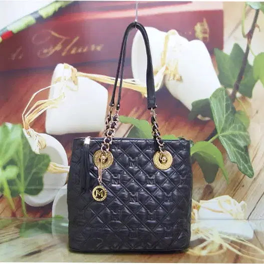 [BUNJANG] Metrocity Leather Chain Shoulder Bag (Vintage) / 구제토토 메트로시티 가죽 체인혼용 숄더백 구형 정품 중고가방 62108