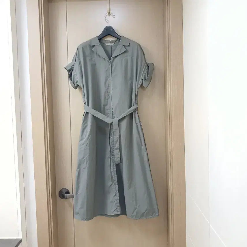 [BUNJANG] BCBG Belted Dress Charcoal Gray / BCBG 벨트 원피스