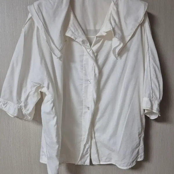 [BUNJANG] SJSJ Ruffle Collar Blouse 21' / (21년) SJSJ 한섬 블라우스 러플카라 블라우스