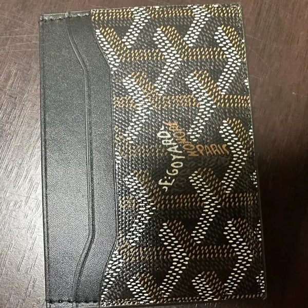 [BUNJANG] Goyard Saint Louis Card Holder Black/Brown / 고야드 생루이 카드지갑 블랙/브라운