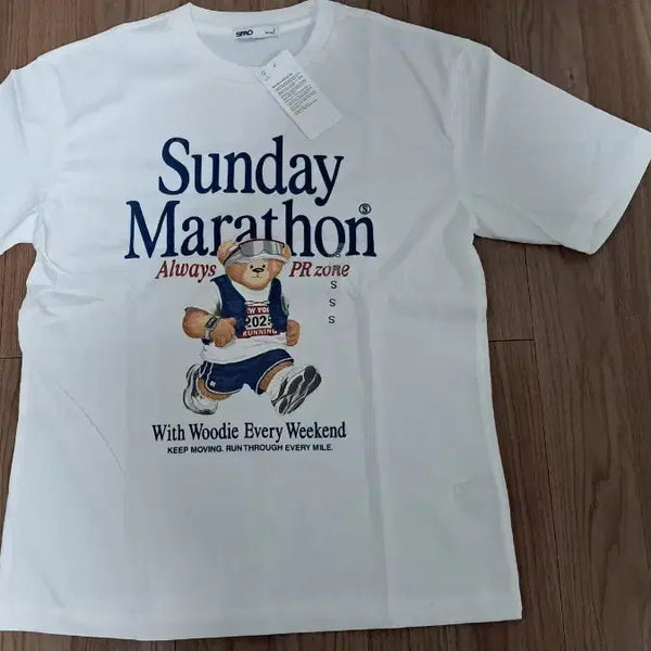 [BUNJANG] SPAO White Hunt Short-Sleeve T-Shirt / 스파오 반팔티