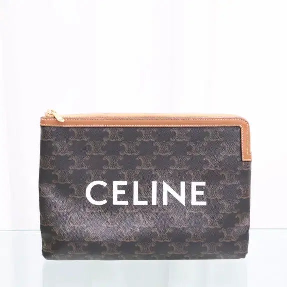 [BUNJANG] Celine Triomphe Clutch 10D672BZQ.04LU / 셀린느 트리오페 클러치 10D672BZQ.04LU