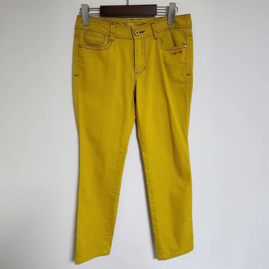 [BUNJANG] Louis Castel Women's Embroidered Logo Trousers / H168 루이까스텔 여성 자수 로고 바지