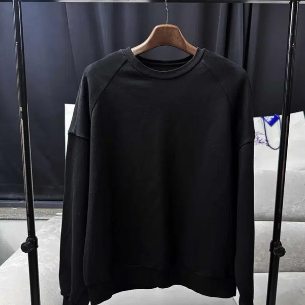 [BUNJANG] Juun.J Men's Black Sweatshirt / 남자 준지 블랙 맨투맨
