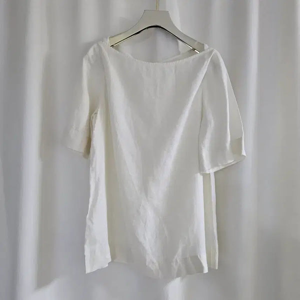 [BUNJANG] COS Linen Boatneck Blouse / 코스 린넨 블라우스