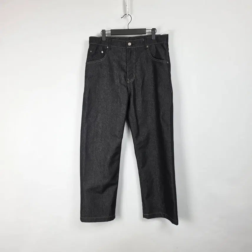 [BUNJANG] SYSTEM Black Wide Denim Pants Men's 34 Inch / 시스템 흑청 와이드 데님 팬츠 남 34인치 260820