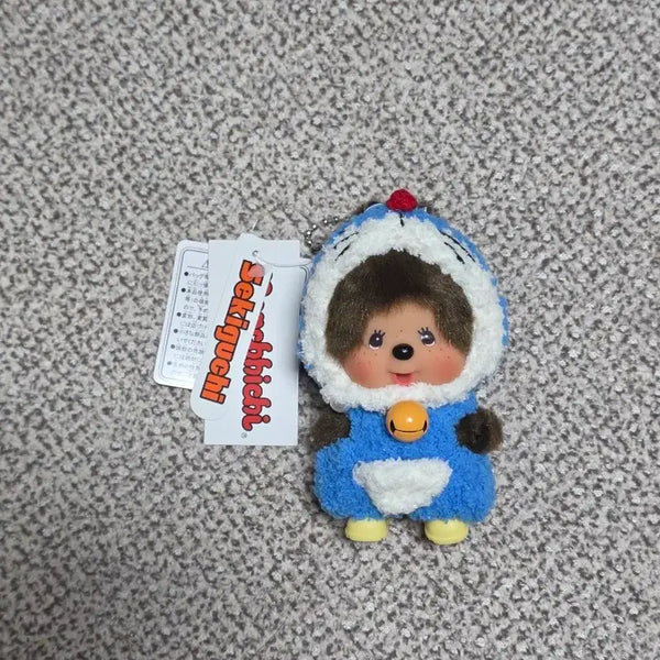 [BUNJANG] Doraemon Custom Monchhichi Keychain / 도라에몽 커스텀 몬치치