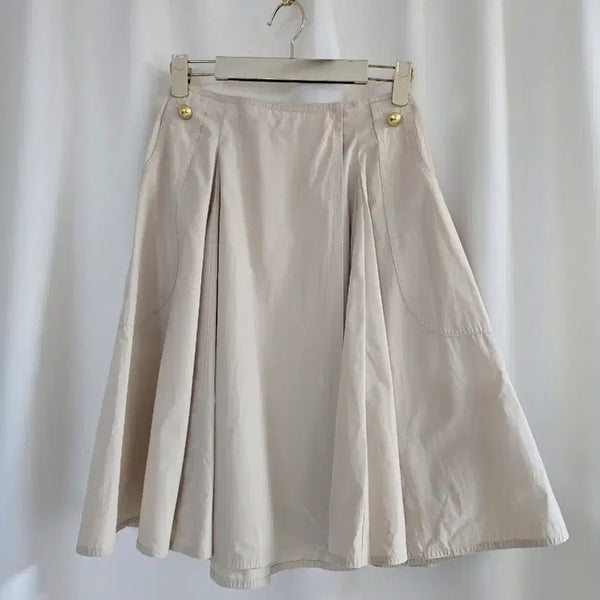 [BUNJANG] Tory Burch Beige Wrap Skirt / 토리버치 베이지 랩 스커트